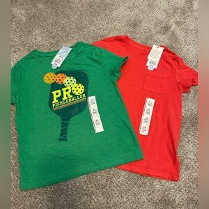 Cat & Jack Green and Red Pickleballer Tees